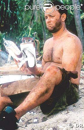 En 2000, il a repris plus de poids, bien sûr, pour le film de Robert Zemeckis, Seul au monde... 