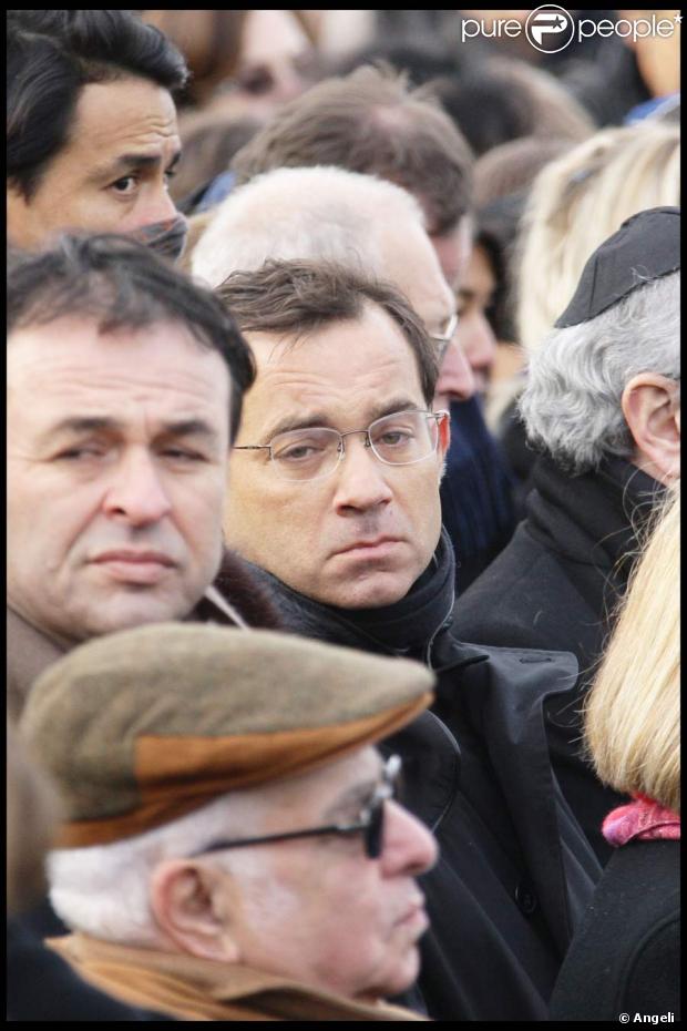Jean-Luc Delarue aux obsèques de Claure Berri