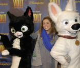 Emma Daumas à l'avant-première de Volt, star malgré lui, le 17/01/09, à Disneyland Paris