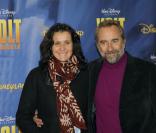 Pascale Pouzadoux et Antoine Duléry à l'avant-première de Volt, star malgré lui, le 17/01/09, à Disneyland Paris