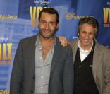 Gilles Lellouche et Richard Anconina à l'avant-première de Volt, star malgré lui, le 17/01/09, à Disneyland Paris