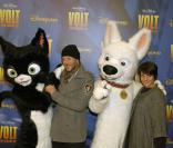 PEF et Florence Foresti à l'avant-première de Volt, star malgré lui, le 17/01/09, à Disneyland Paris