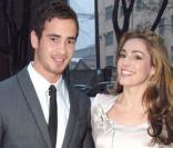 Fashion week masculine 2009-2010 à Milan : Kelly Brook initie son rugbyman de boyfriend, Danny Cipriani, au monde de la haute couture 