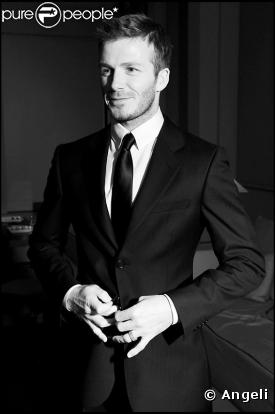 Fashion week masculine 2009-2010 à Milan : David Beckham n'a pas manqué le rendez-vous !