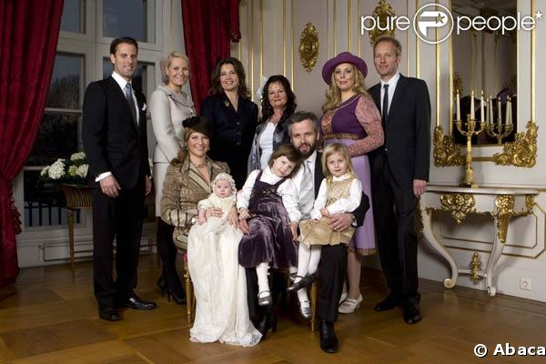 Baptême de la petite Emma, au Palais Royal d'Oslo. 20/01/09