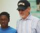 Steven Spielberg et son fils Theo, né en 1988