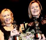 Agnetha et Frida du groupe Abba reçoivent un Lifetime Achievement Award couronnant leur carrière.