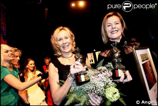Agnetha et Frida du groupe Abba reçoivent un Lifetime Achievement Award couronnant leur carrière.