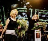 Agnetha et Frida du groupe Abba reçoivent un Lifetime Achievement Award couronnant leur carrière.