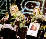 Agnetha et Frida du groupe Abba reçoivent un Lifetime Achievement Award couronnant leur carrière.