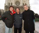 Patrick Fiori, Bruno Pelletier et Daniel Lavoie devant Notre Dame