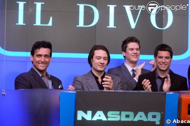 Le groupe Il Divo à New-York le 22 janvier pour sonner la cloche du Nasdaq