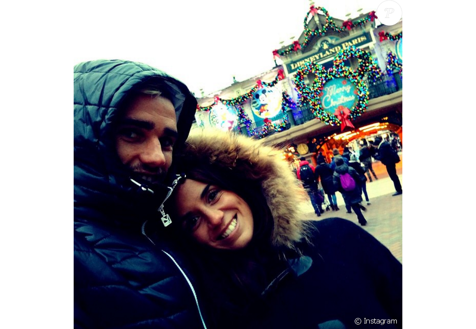 Antoine Griezmann et sa compagne Erika Choperena à Disneyland Paris fin 2014, photo Instagram.