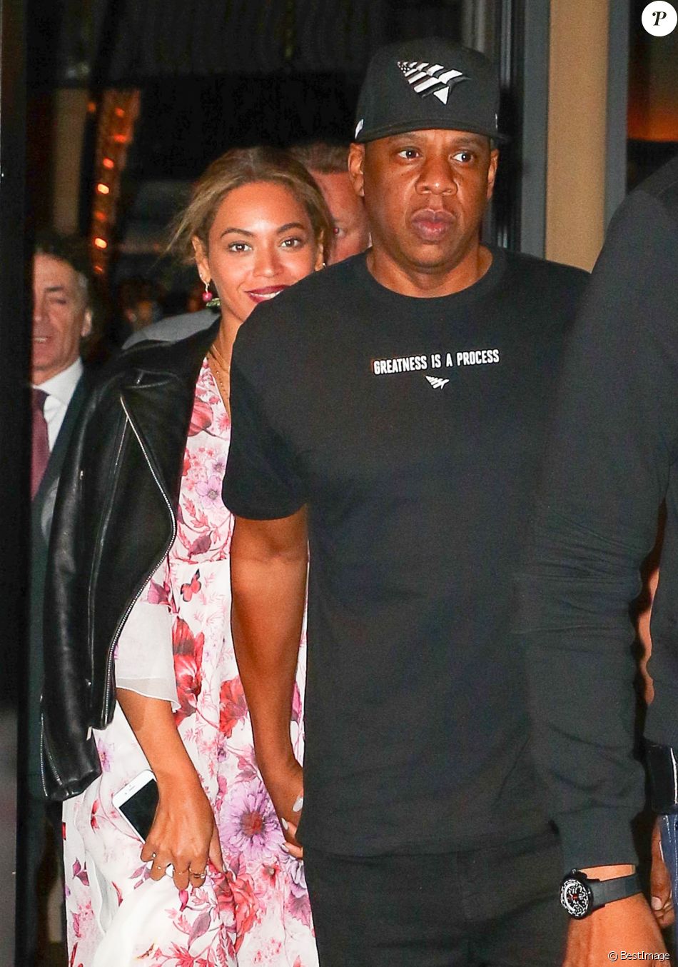 Beyonce Knowles et son mari Jay-Z sont allés diner au restaurant Del Posto à New York, le 24 mai 2016.