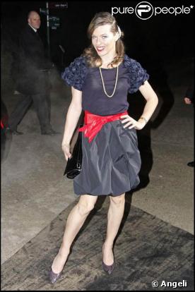 Milla Jovovich au défilé Hugo Boss. 28/01/09