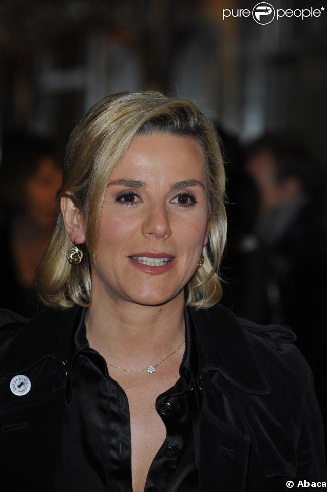 Laurence Ferrari au dîner de la mode hier soir à Paris, au profit de la lutte contre le Sida