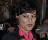 Inès de la Fressange au dîner de la mode hier soir à Paris, au profit de la lutte contre le Sida