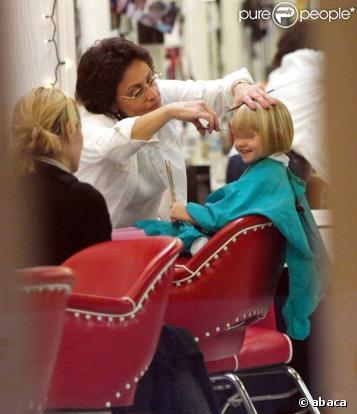 Heidi Klum et Leni chez le coiffeur à Los Angeles
