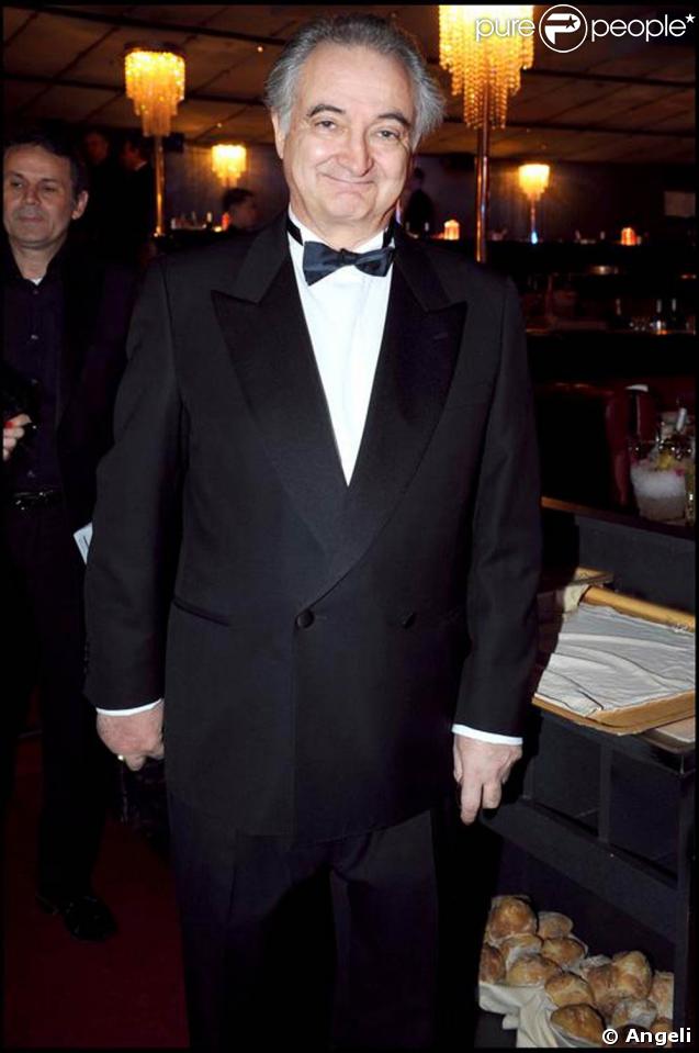 Jacques Attali à la soirée des Globes de Cristal. 02/02/09