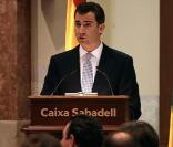 Letizia d'Espagne et son époux au 150e anniversaire de la banque Caixa. 05/02/09