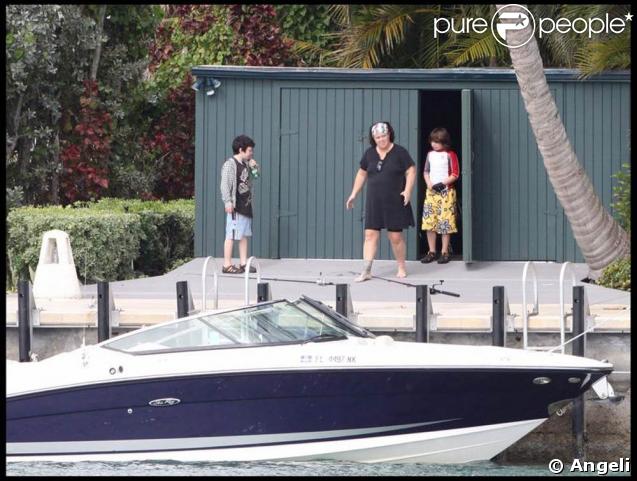 Rosie O'Donnell et ses fils Blake Christopher et Parker Jaren vont à la pêche ! 08/02/09