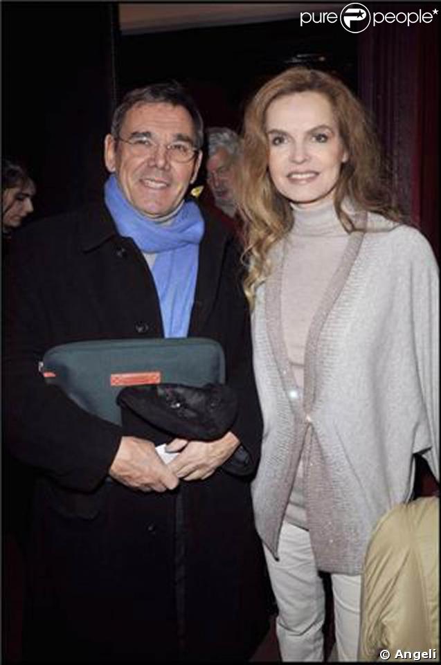 Michel Corbière et Cyrielle Claire à la générale de la pièce  Bonté Divine . 09/02/09