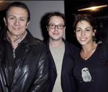 Roland Giraud, Davy Sardou et Noémie Elbaz à la générale de la pièce  Bonté Divine . 09/02/09
