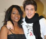 Miss Dominique, ici avec Quentin Mosimann. Elle a déjà au moins perdu 15 kg depuis la photo précédente  