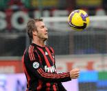David Beckham lors d'un match de Milan AC contre Reggina le 7 février 2009 