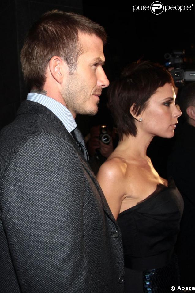 David et Victoria Beckham à Milan le 20 décembre 2008 