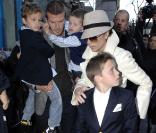 La famille Beckham à New York le 28 novembre 2008 