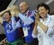 Roselyne Bachelot, Jean-Luc Reichmann et Bernard Laporte... une troisième mi-temps bien arrosée ! Oh la la  !