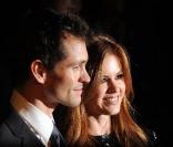 Première de <i>Confessions of a Shopaholic,</i> à Londres, lundi 16 février 2009 : Isla Fisher et Hugh Dancy<br />
