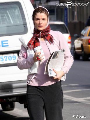 Helena Christensen à New York. 01/02/09 