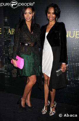 Solange Knowles et Zoe Saldana