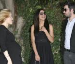 Penelope Ann Miller très enceinte et Rosario Dawson 