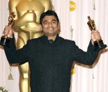 A.R. Rahman, meilleure musique pour Slumdog Millionnaire à la cérémonie des Oscars, le 22 février 2009
