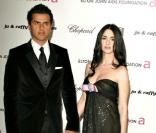 Paz Vega et son homme à la soirée de la Fondation d'Elton John. 22/01/09