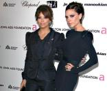 Eva Longoria et Victoria Beckham à la soirée de la Fondation d'Elton John. 22/01/09