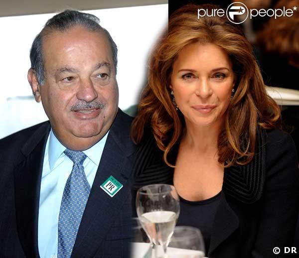 Carlos Slim et Noor de Jordanie