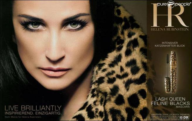 Demi Moore ultra retouchée pour la campagne Helena Rubenstein !