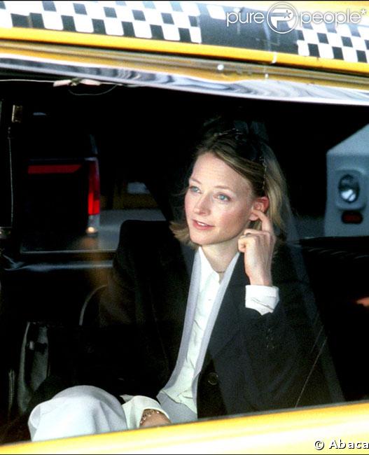 Jodie Foster lors d'une interview en 2002 dans un taxi newyorkais 