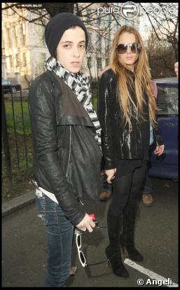Lindsay Lohan et Samantha Ronson en balade à Londres le 27 février 2009