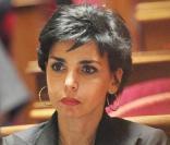 Rachida Dati pendant les débats au Sénat pour les nouvelles lois pénitentiaires.