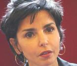 Rachida Dati pendant les débats au Sénat pour les nouvelles lois pénitentiaires.