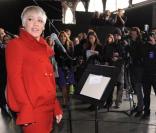 Pink lors de la conférence de presse PeTA ce lundi matin à Paris