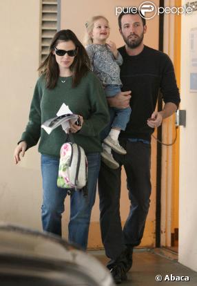 Jennifer Garner et Ben Affleck avec leur fille aînée Violet