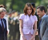 Nicolas et Carla en voyage présidentiel au Mexique le 9 mars avec Bernard Kouchner