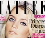 La couverture du magazine britannique Tatler du mois d'avril 2009 avec Kitty Spencer en couverture, la nièce de Lady Diana
