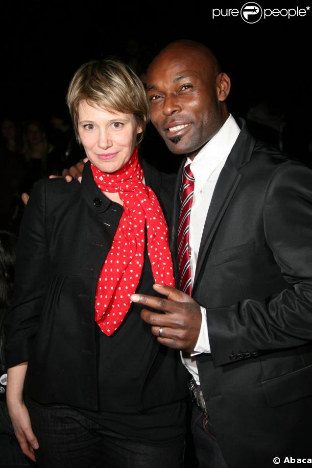 Maïtena et jimmy Jean-Louis lors du défilé Castelbajac